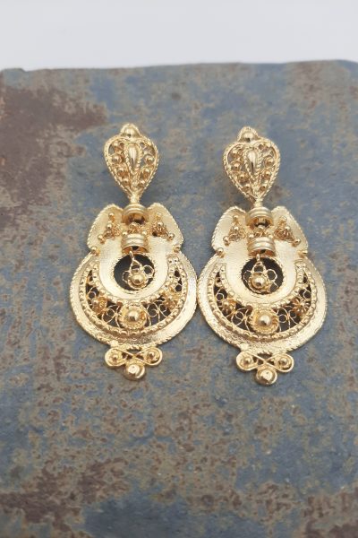 Pendientes Extremeños baño de Oro