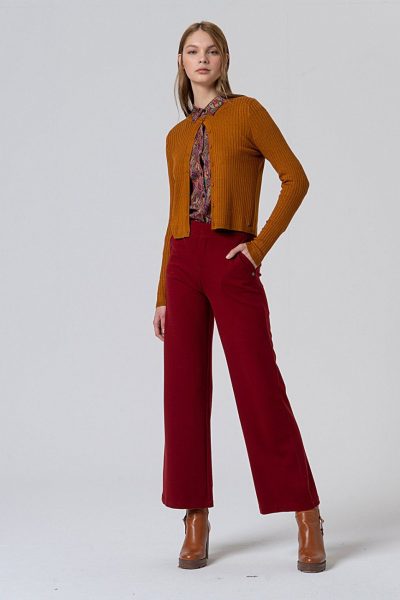 Pantalón Surkana recto  Rojo Inglés