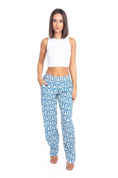 Pantalón azúl Istan rayón