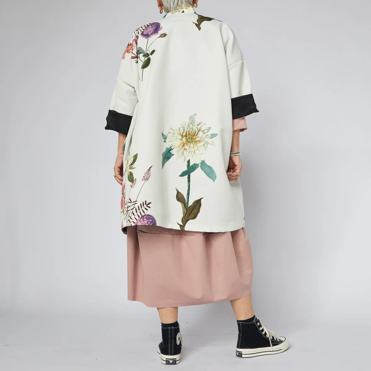 Chaqueta kimono floral Wendy Trendy - Imagen 3