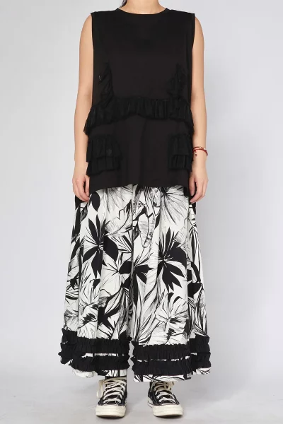 Camisa negra volantes tul Wendy Trendy