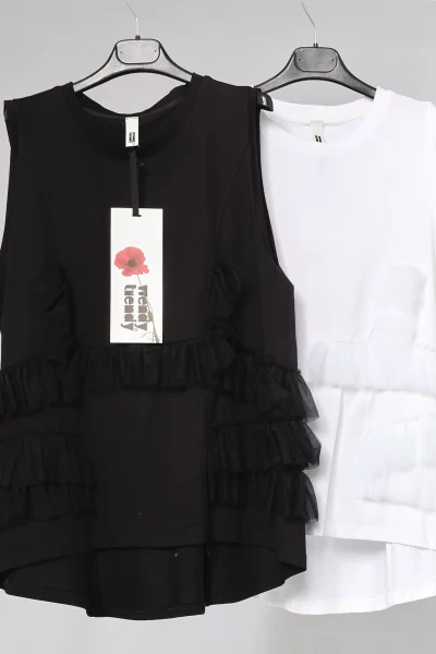 Camisa blanca volantes tul Wendy Trendy