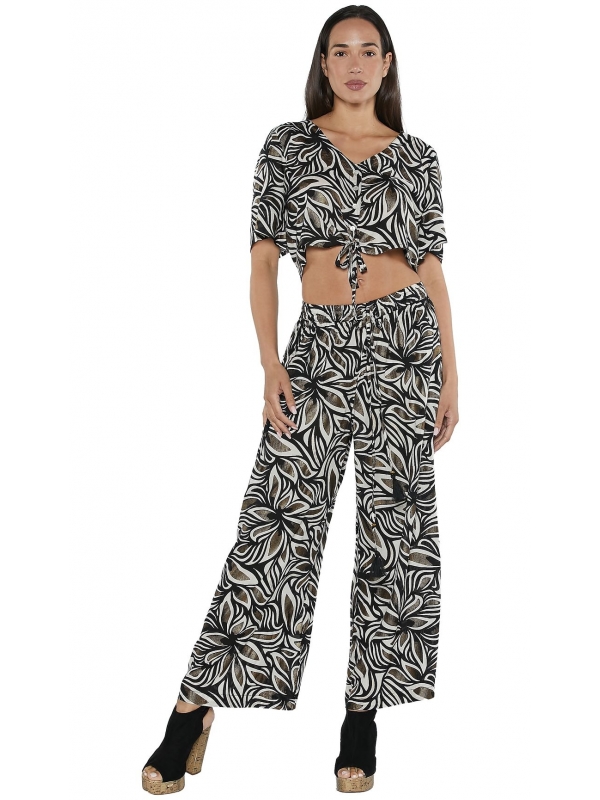 Pantalón selva destellos dorados Babadesign