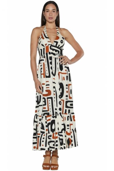 Vestido largo origen art Babadesign