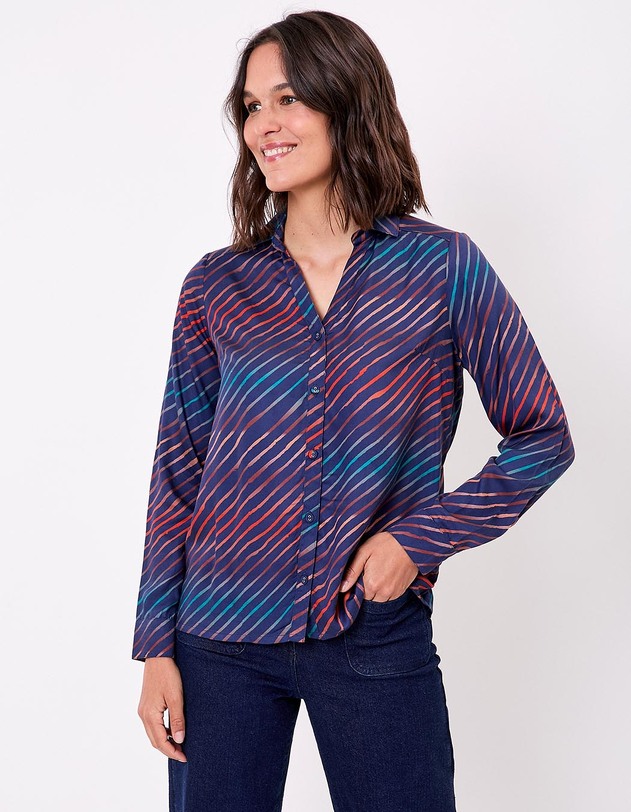Blusa abotonada Atrolia EcoVero La fiancée - Imagen 4