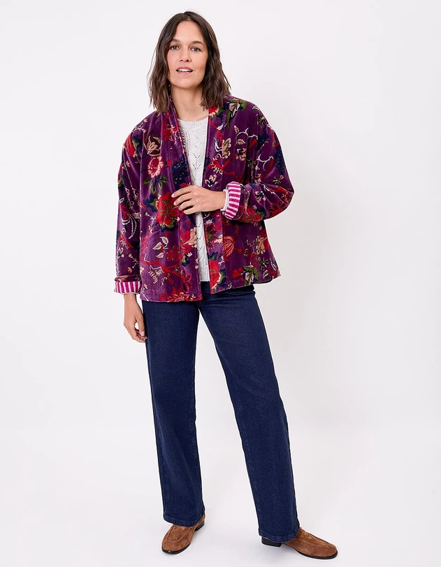 Chaqueta Dharma violeta terciopelo La Fiancée - Imagen 7