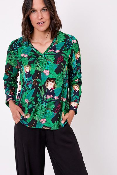 Blusa fluida evasé EcoVero La fiancée