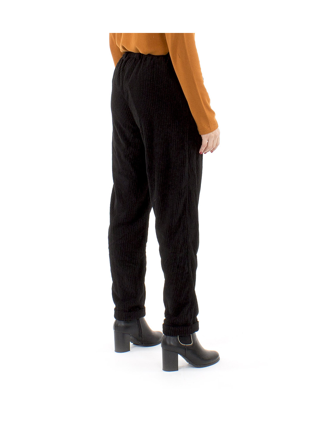 Pantalón terciopelo Coline Negro - Imagen 2